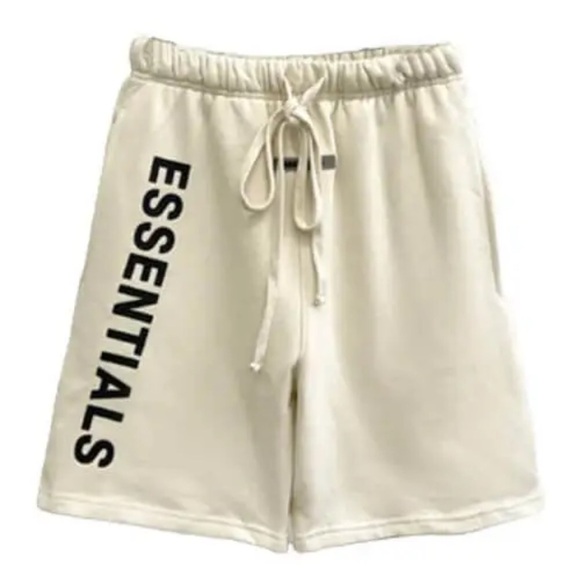 Essentials Pants - Fear Of God•Essentials Sweat Shorts•Cream•Size X-Large